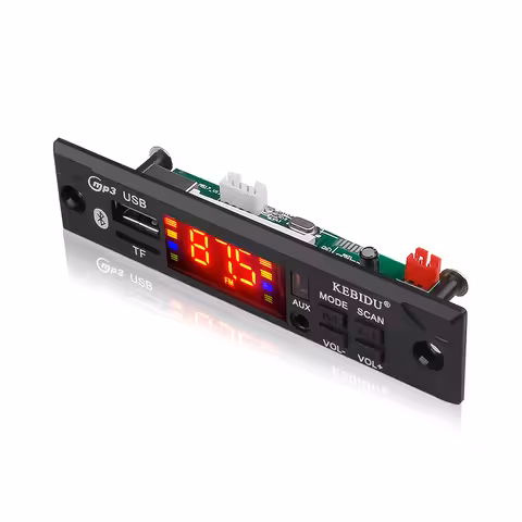 Автомобилен MP3 модул Bluetooth 12V с USB, SD карта, FM радио и дистанционно – универсален плеър