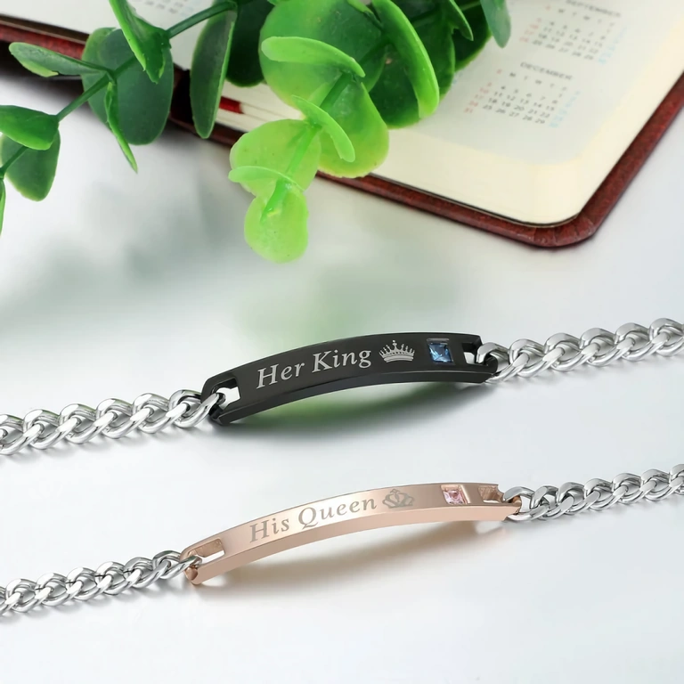 Браслети за двойки, подходящи за Свети Валентин или годишнини