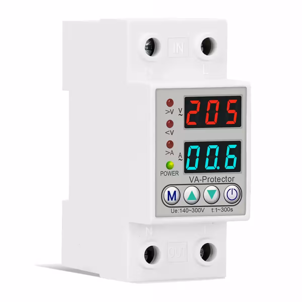 Реле за защита от пренапрежение с дигитален дисплей за 220V