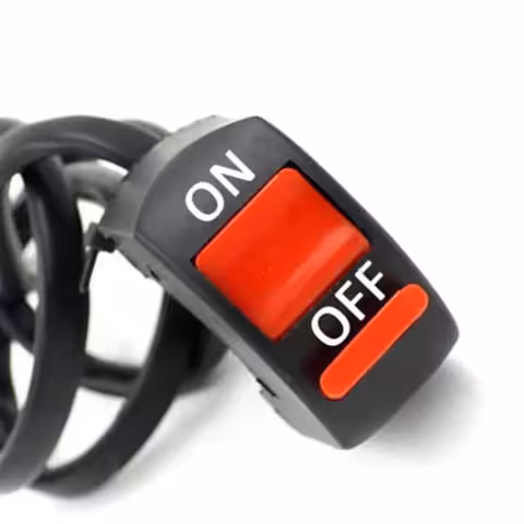 Прекъсвач за кормило ON/OFF 12V–48V за мото, велосипед, тротинетка, скутер, ATV