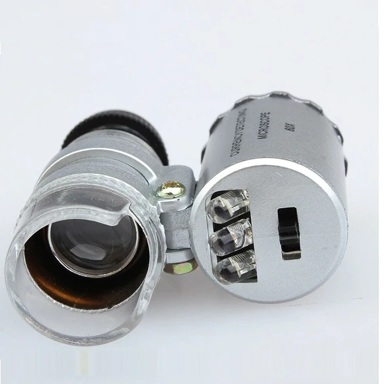 Микроскоп-лупа, идеален за проверка на часовници с LED осветление