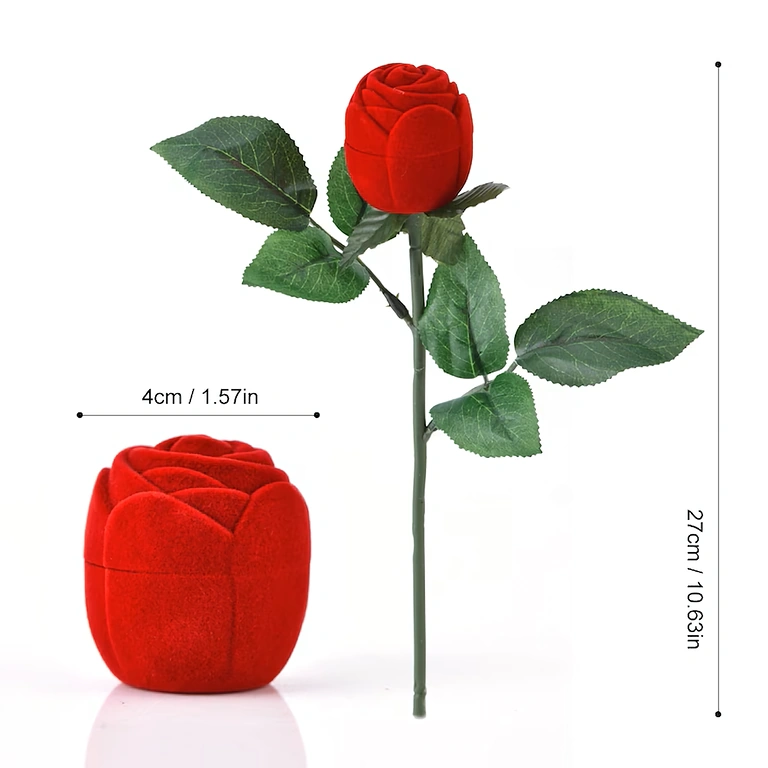 Кутия за годеж – кадифен розов дизайн