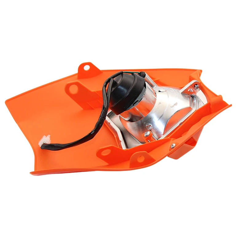 Универсален мото фар с 4 гумени ремъка за бърз монтаж