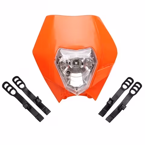 Предна маска фар мото универсална Enduro Cross KTM Supermoto Street Fighter Naked – 12V 35W