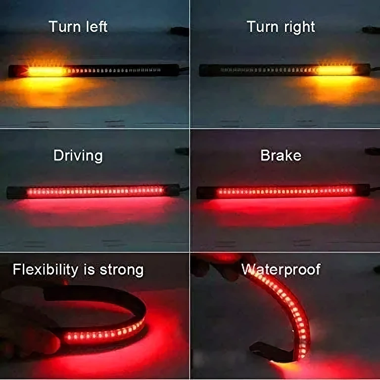 Комбинирана светлина за спирачка и сигнал на гъвкава лента