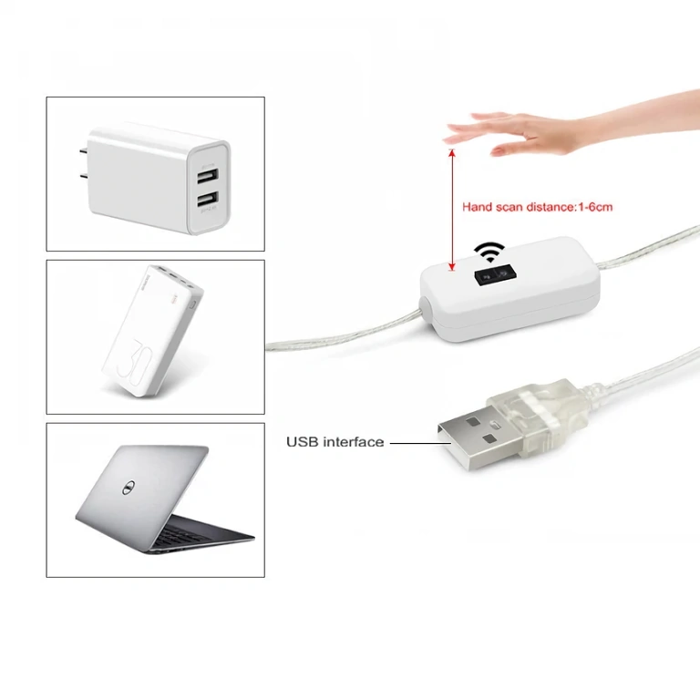 Студено бяла LED лента с близостен сензор