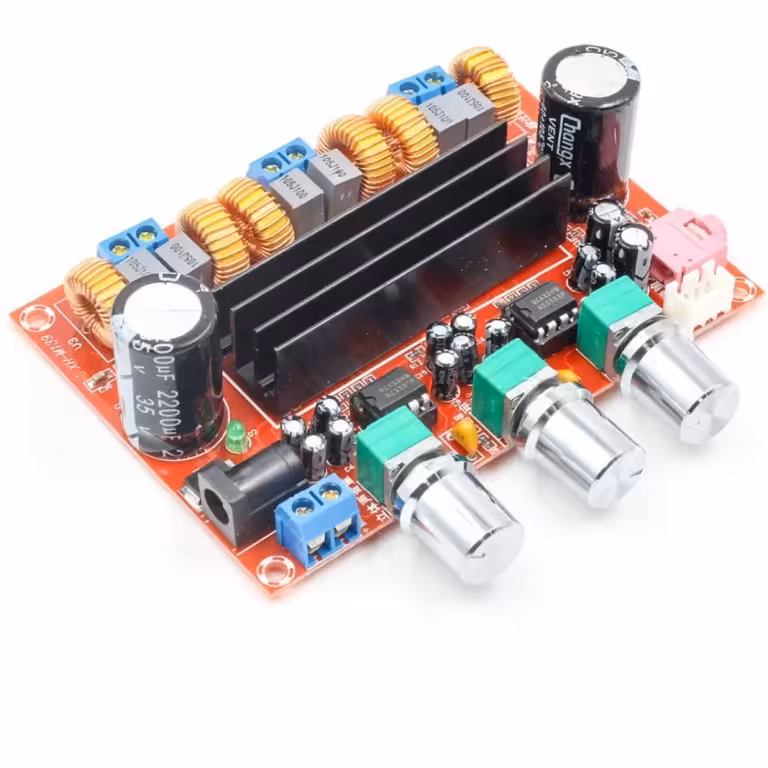 Стерео усилвател 2.1 TPA3116D2 – 2x50W + 100W субуфер клас D, аудио модул