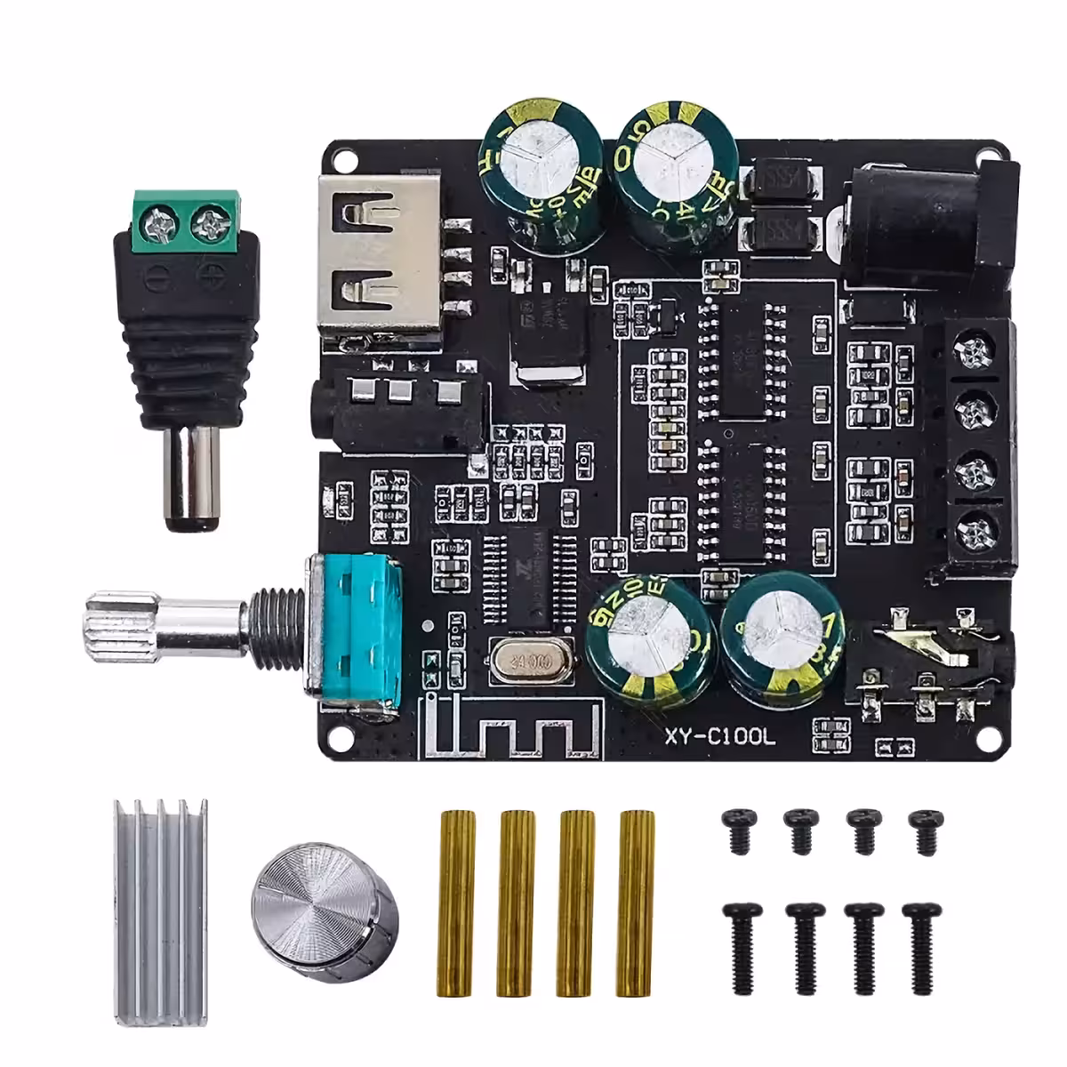 Стерео Hi-Fi Bluetooth усилвател 5.0, идеален за пасивни тонколони