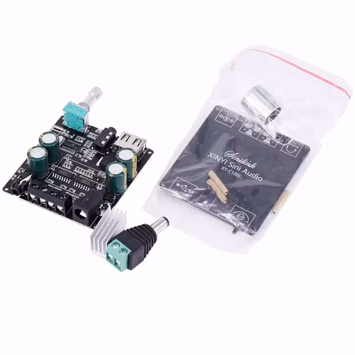 Мини усилвател Клас D с ефективно охлаждане и Bluetooth