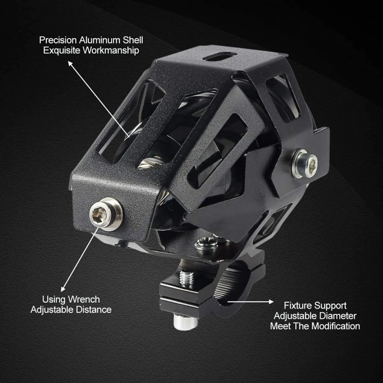 LED фар CREE U7 за мотори с неръждаема стойка