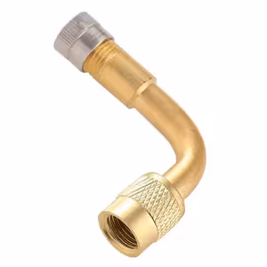 Метален удължител за автомобилен вентил с клапан – 90° разширение за камион, велосипед и електрическа тротинетка