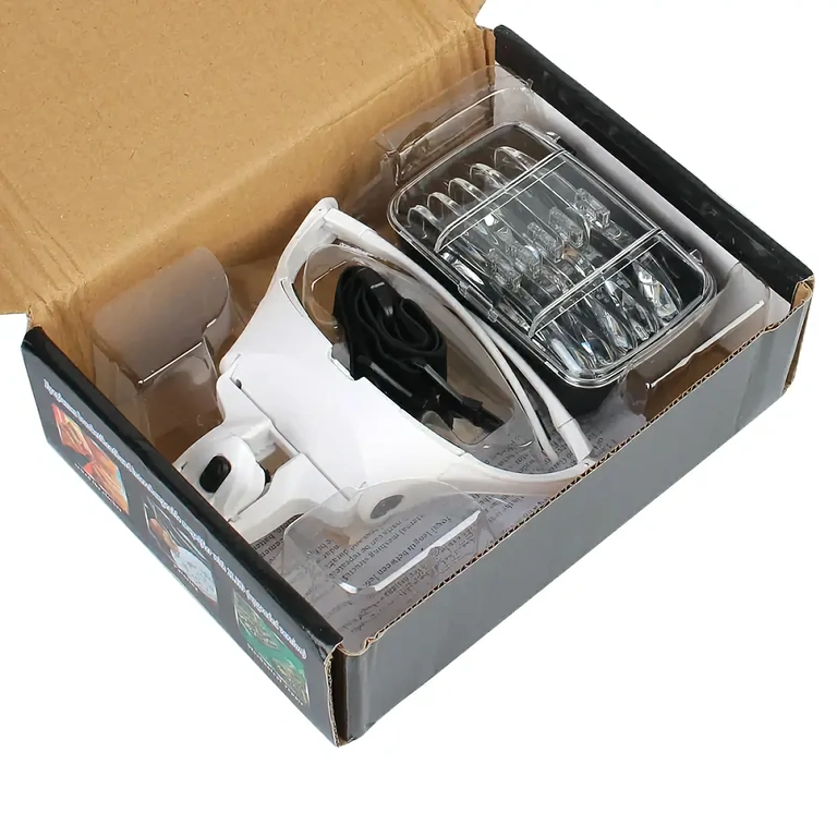 LED очила за ръкоделие, рисуване, моделиране, шев