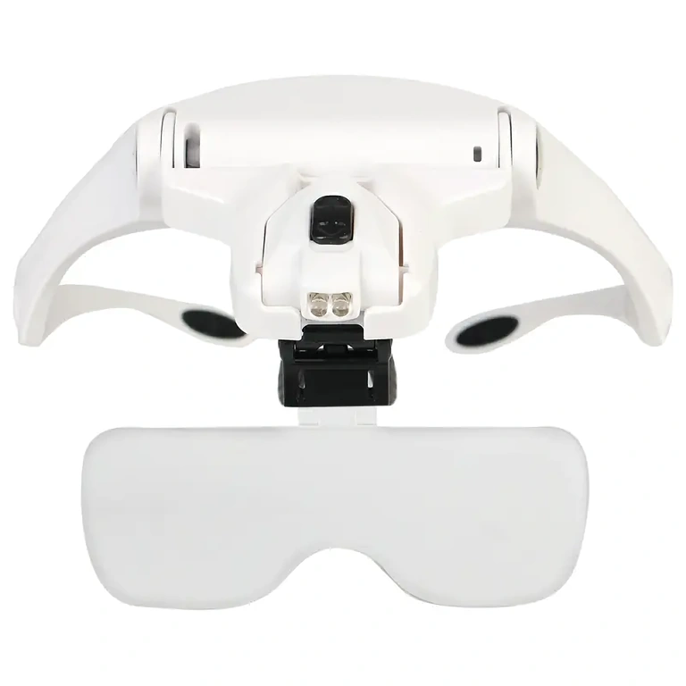 Очила с лупа за преглед и запояване на електронни компоненти