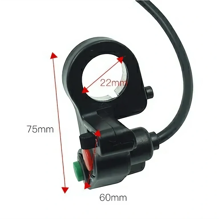 Електрически превключвател за активиране на светлини и клаксон на мотор