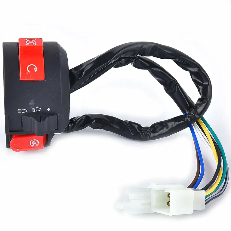 Ляв превключвател ATV с функции за светлини, къси/дълги и шок ръчно