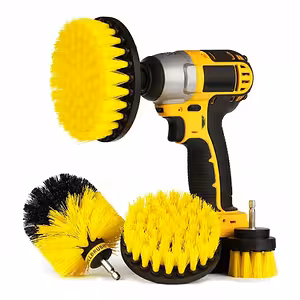 Комплект 3 найлонови четки за бормашина – почистване на тапицерия, килим, мокет и пластмаса