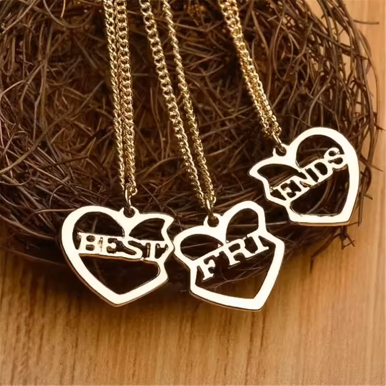 Комплект 3 верижки BFF за деца – колие 3 в 1 Best Friends Forever