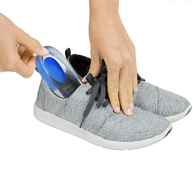 Ортопедични силиконови стелки за обувки Ортопедична подложка за пета, мека, идеална при болки в краката