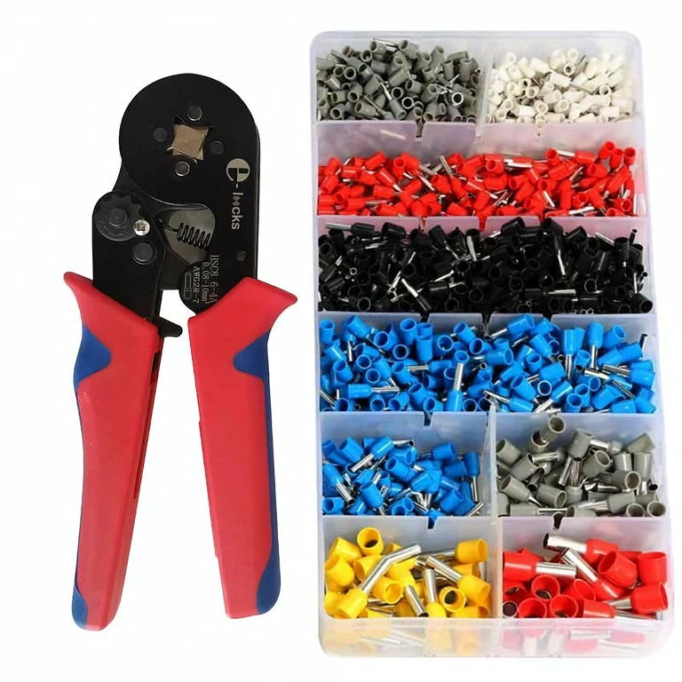 Автоматични клещи за тръбни терминали Клещи с автонастройка и механизъм с зъбно колело за кримпване на ферулите