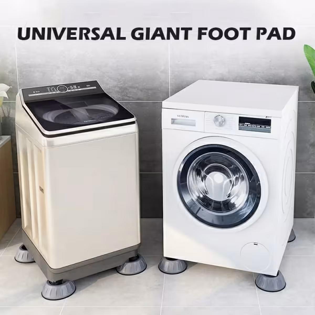 Сив гумен държач за намаляване на вибрациите на сушилня