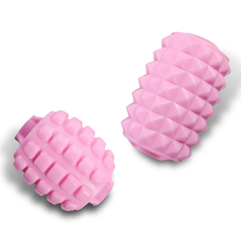 Ергономичен ръчен масаж с 5 ролки Ергономичен апарат за масаж с силиконови ролки за пълен мускулен масаж