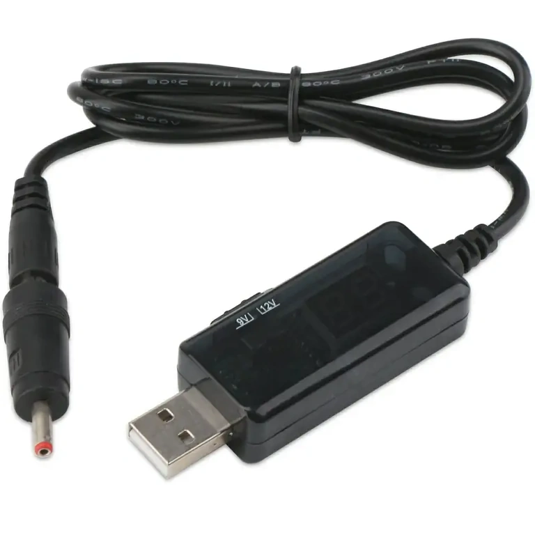 Step-up модул с избор на напрежение и LED екран, идеален за преносимо захранване