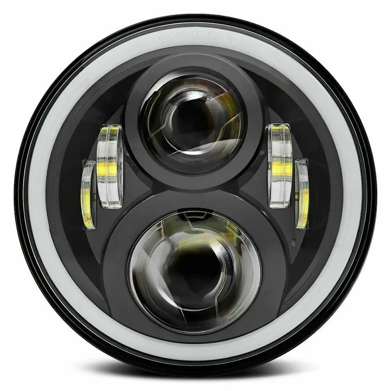 Универсален LED фар, 7 инча, съвместим с кола, мото, ATV, камион, трактор