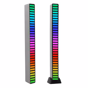 RGB LED лента с музикална активация – VU метър със 32 диода, USB-C, светлинни ефекти
