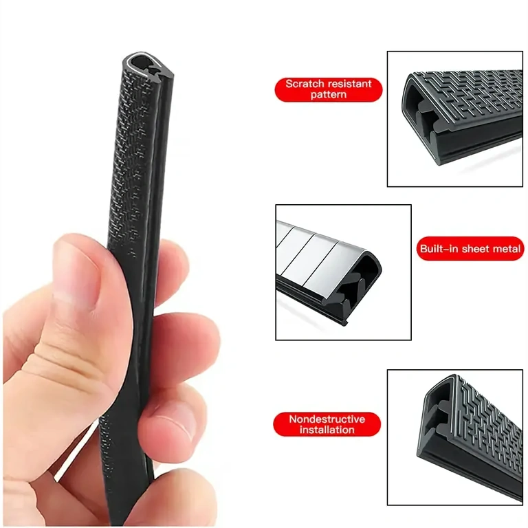 Гумен уплътнител с метална вложка Уплътнителна лента с метална вложка за защита на вратите на автомобила