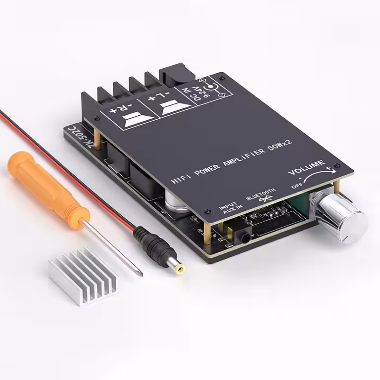 Аудио усилвателен модул Bluetooth стерео 2x50W TPA3116D2 – Hi-Fi звук за пасивни тонколони