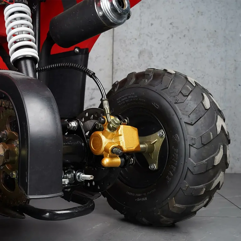 Златен спирачен апарат за ATV с диск, модел за заден план