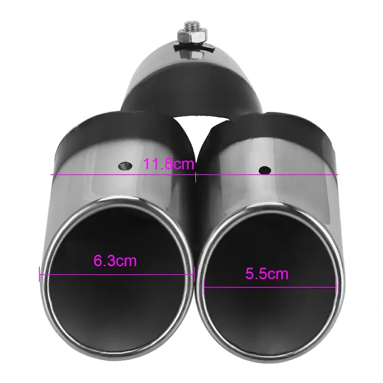 Универсален декоративен накрайник от неръждаема стомана за изпускателна тръба