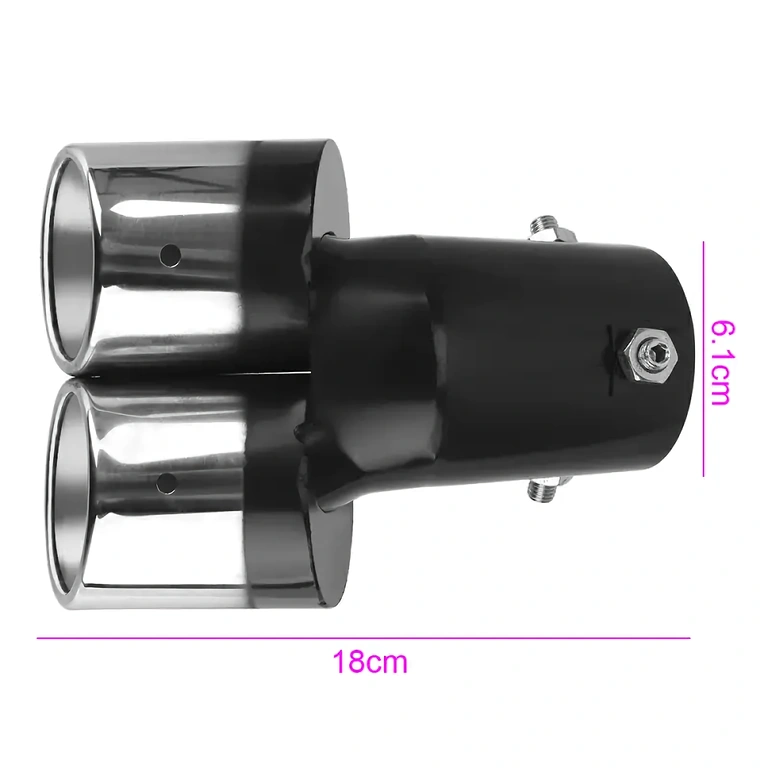 Спортен автомобилен аксесоар за изпускателна тръба с двойни изходи