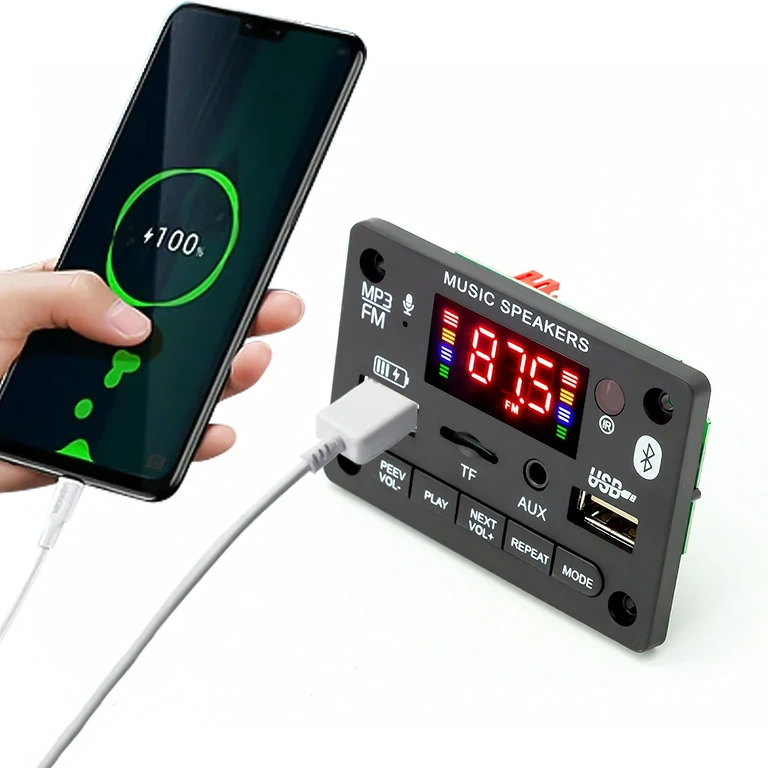 Модул аудио Bluetooth 5.0 с усилвател 2x40W Bluetooth стерео модул 5.0 с аудио усилвател 2x40W за говорители