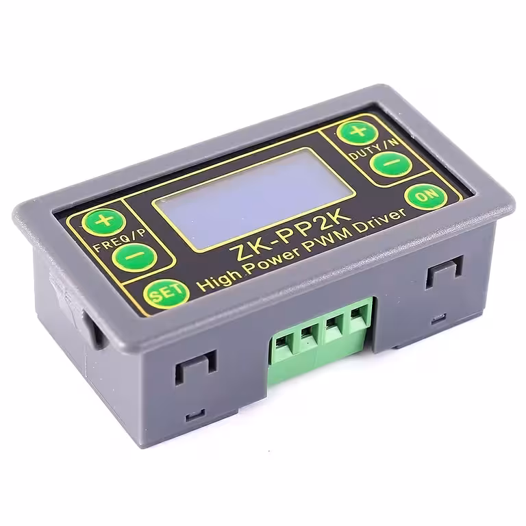 PWM регулатор 5V–24V 8A – контрол на обороти, сигнал и таймер