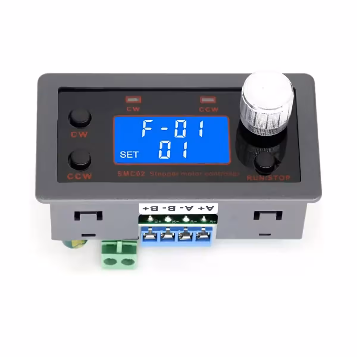 LCD екран с регулируеми параметри за скорост, забавяне и цикли