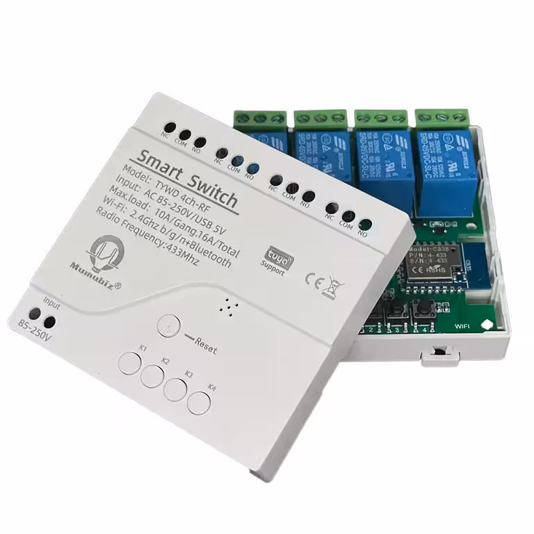 Интелигентно WiFi реле 4 канала – Smart Tuya комутатор 220V с дистанционно управление