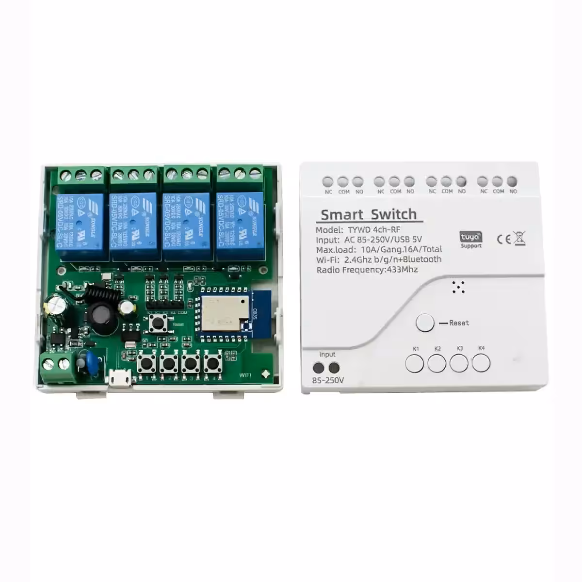 Отделно управление за всеки канал на интелигентния реле модул