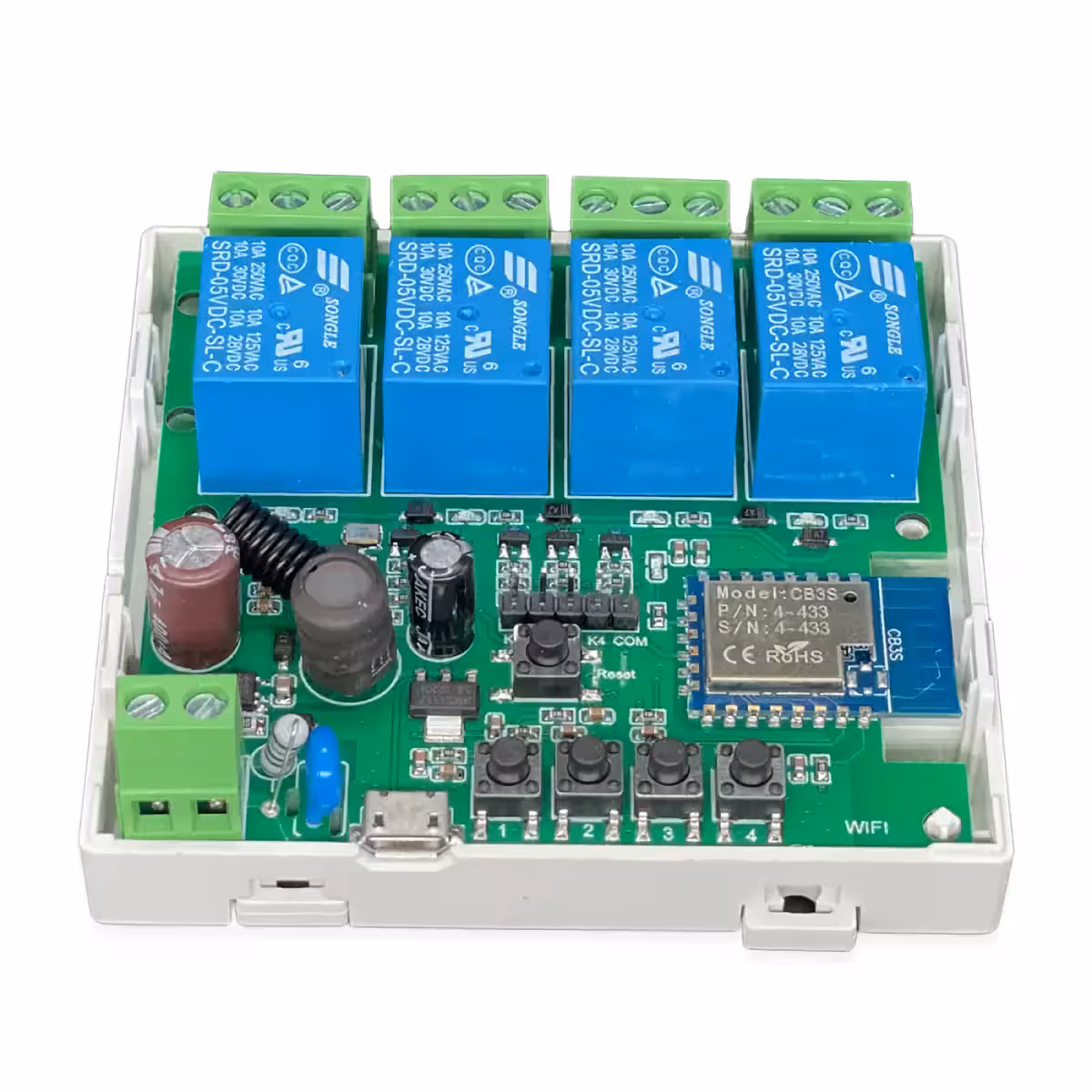 Безжично реле модул, съвместимо с RF 433MHz, дистанционно управление чрез приложение