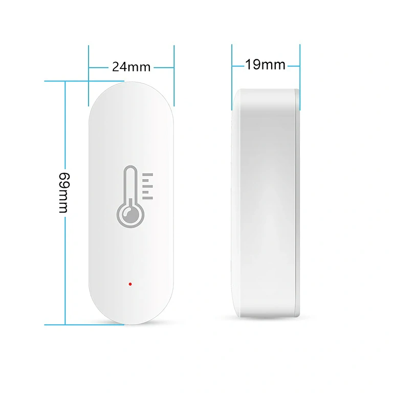 Компактен smart сензор за температура и влажност Малко и ефективно устройство за измерване на температура и влажност на околната среда