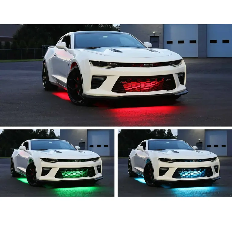 LED светлини под автомобила за визуален ефект през нощта