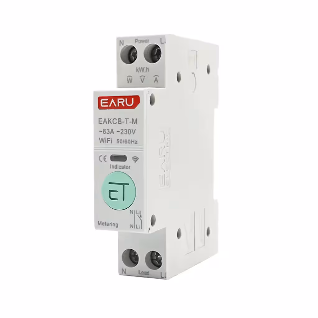 Еднофазен WiFi електромер със защита от пренапрежение и мониторинг на консумация