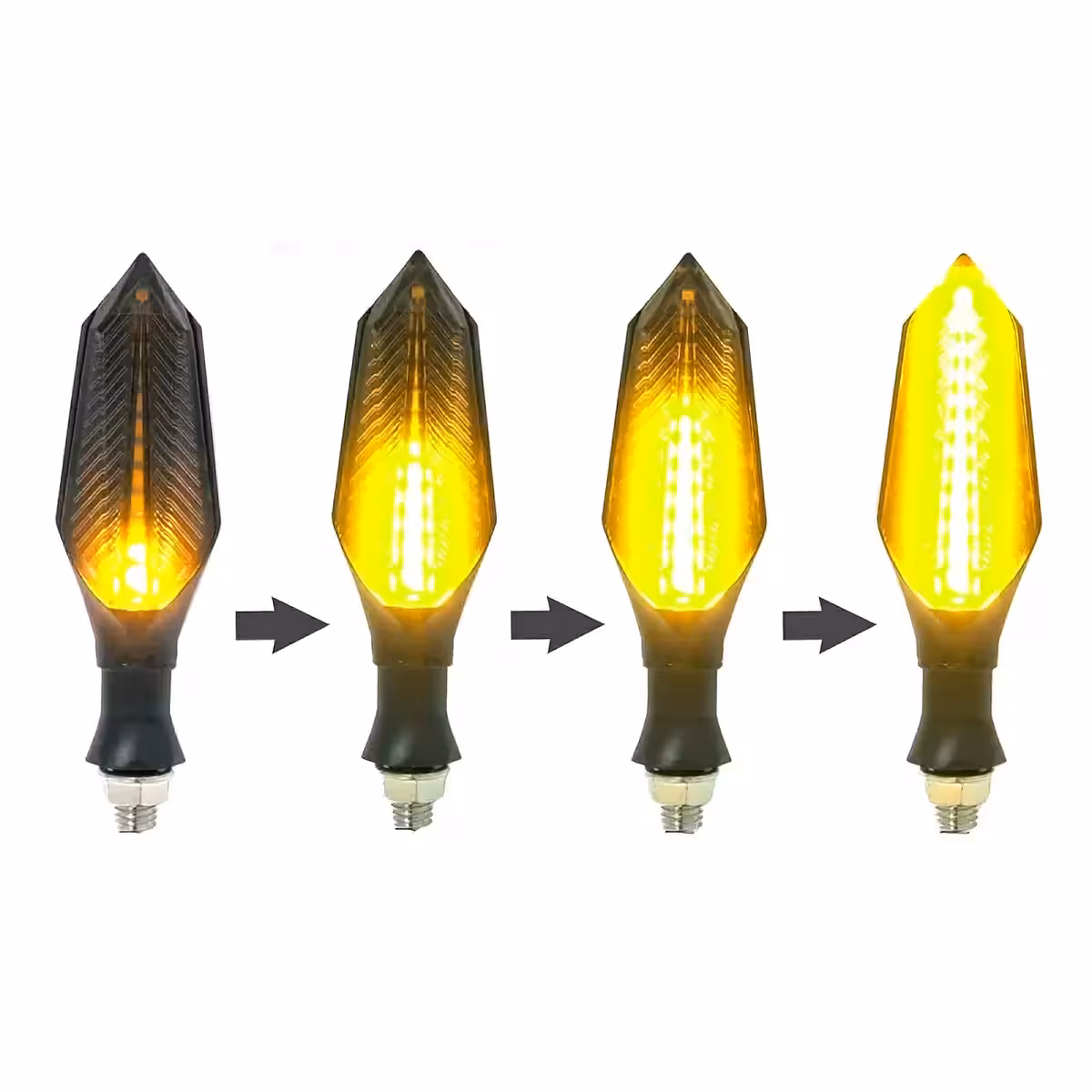 Динамични оранжеви мигачи за електрически скутер