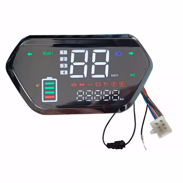 Дигитален LCD дисплей за борд тротинетка, велосипед, електрически скутер, Harley и CityCoco – съвместим 48V, 60V, 72V