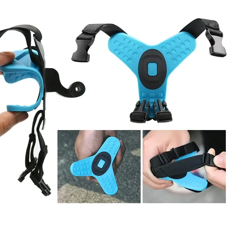 Сигурна система за монтаж на екшън камера върху мото каска