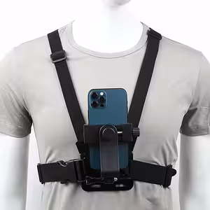 Гръден колан за телефон и GoPro камера – регулируема система Chest Mount