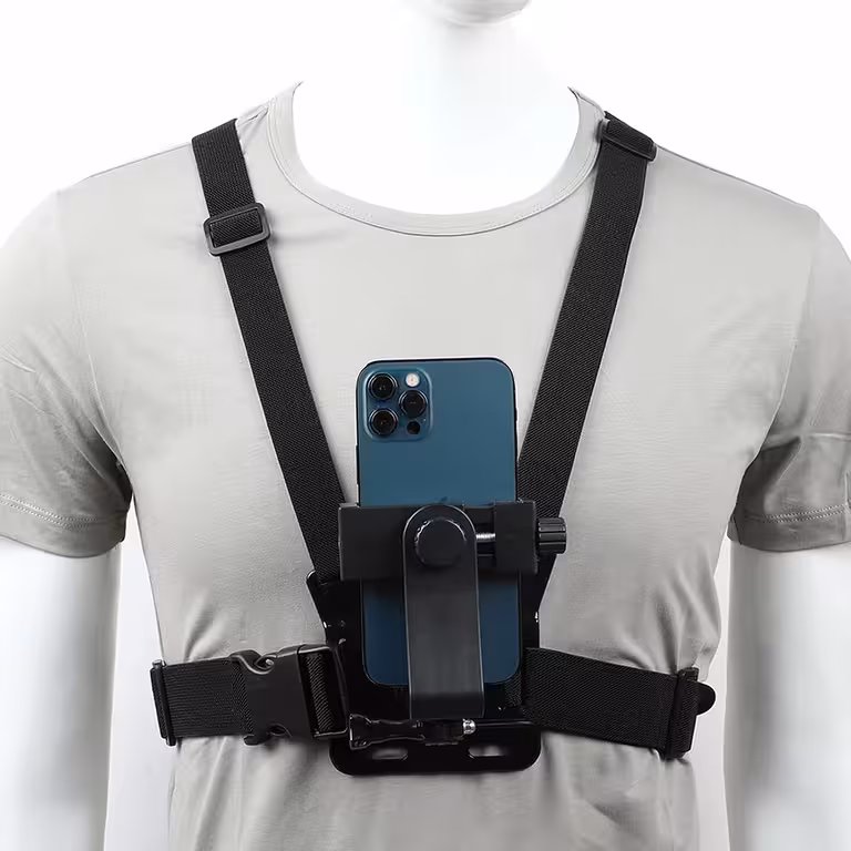 Гръден колан за телефон и GoPro камера – регулируема система Chest Mount