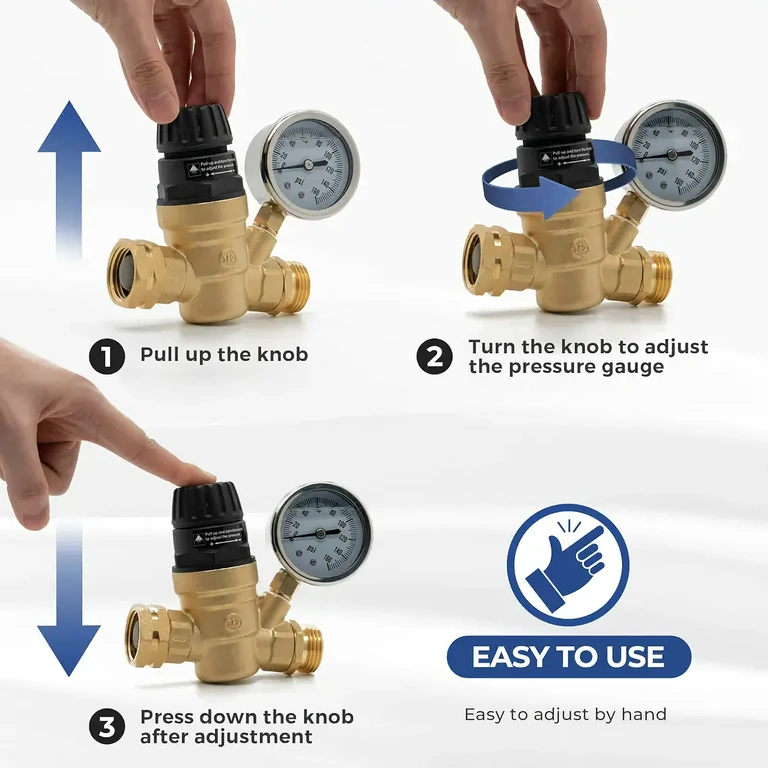 Регулатор с фина настройка на налягането до 160 PSI