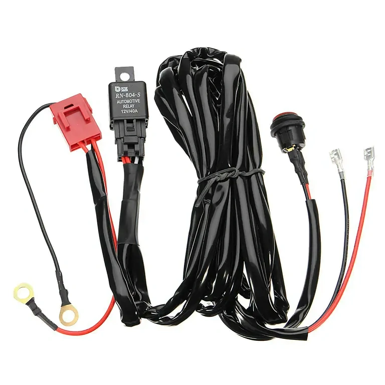 Електрическа инсталация с 40A реле и осветен превключвател за LED светлини