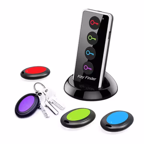 Локатор за ключове с дистанционно – Key Finder със звукова аларма, 4 анти-загубващи ключодържателя
